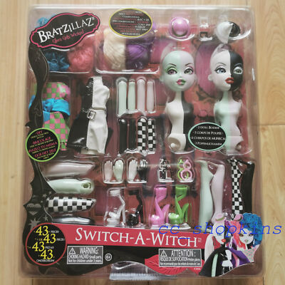 Bratzillaz Glam Gets Wicked Switch-A-Witch Halloween 43 Pieces - NEW SEALED