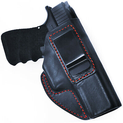 Brown RH Reholster Gen 2 OWB 1 Slot Pancake Belt Leather Holster Glock 17 22 31