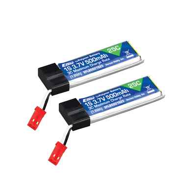 E-flite 500mAh 1S 3.7V 25C LiPo Battery HHDEFLB5001S25 Airplane Batteries
