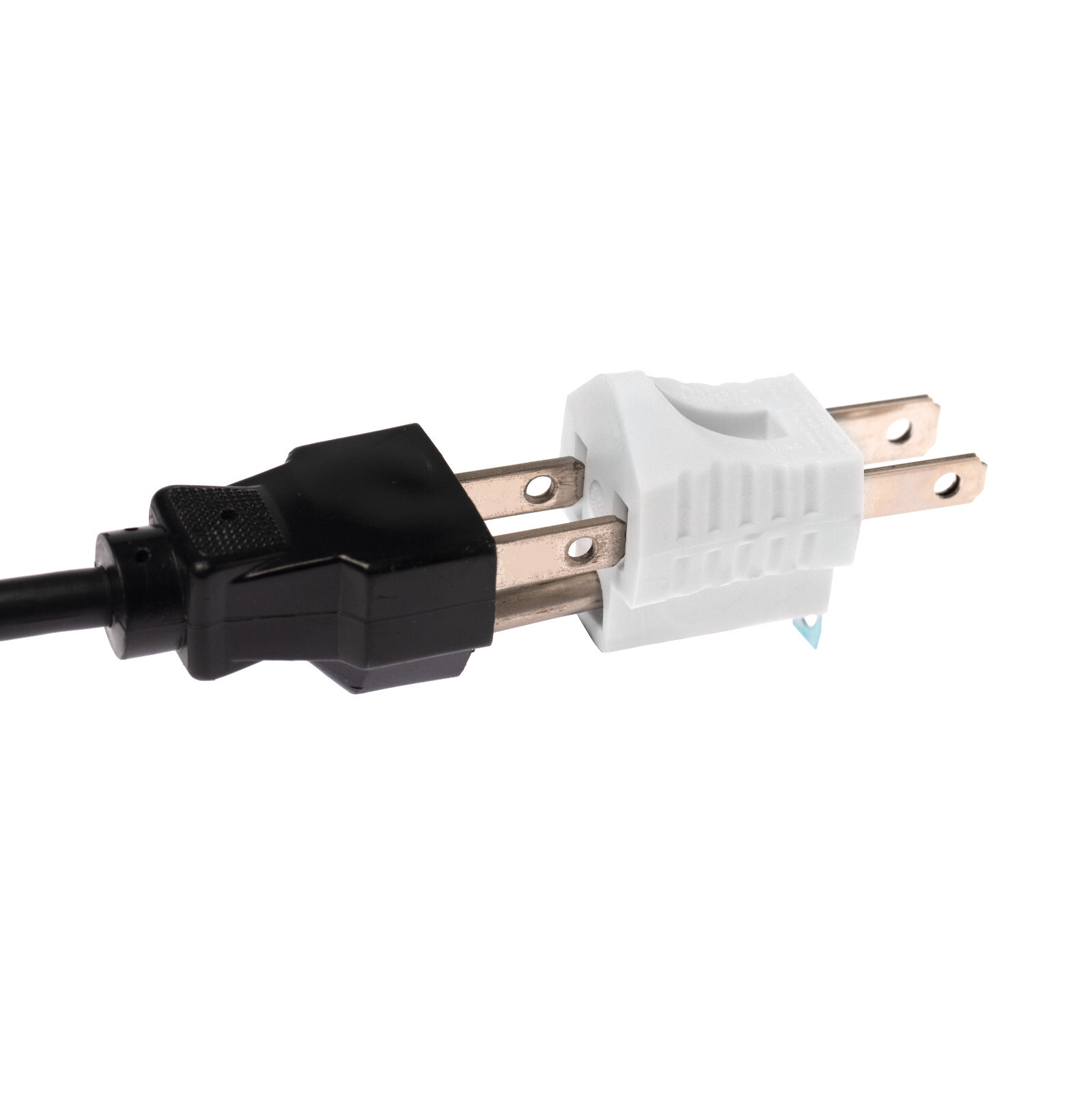 2 Prong to 3 Prong Grounded Outlet Converter Adapter with Polarized Plug - 4 Pak