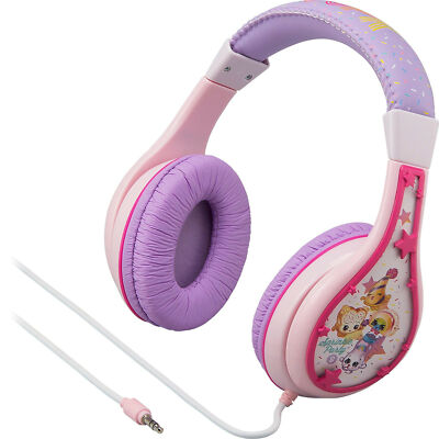 NEW KIDdesigns Shopkins Kid Safe Volume Reduced Adjustable Wired Headphones