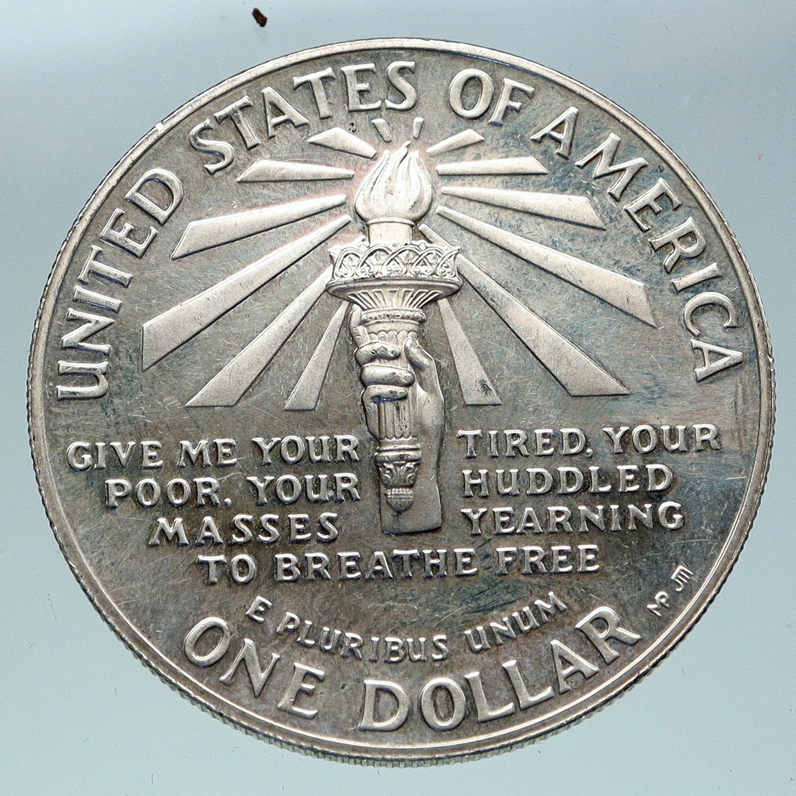 1986 UNITED STATES Ellis Island Statue of Liberty NY Proof Silver