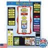 ZazzyKid Magnetic Calendar and Weather Chart for Kids - Preschool Daily Calendar Learning for Days of the Week, Months, Weather and Season Blue