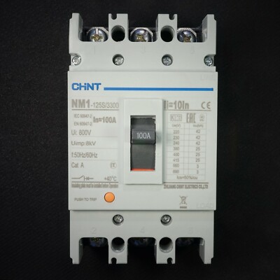NEW Molded Case Circuit Breaker MCCB 3 Pole 80 Amp 3P 80A 690VAC