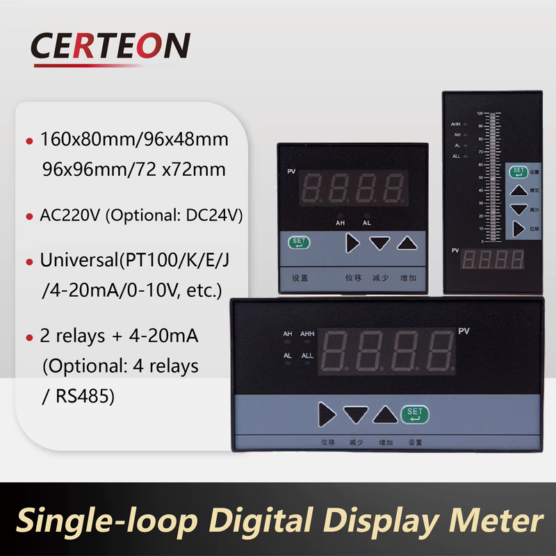 Intelligent Single Loop Controller 4-20mA Output Relay Digital Temperature Contr