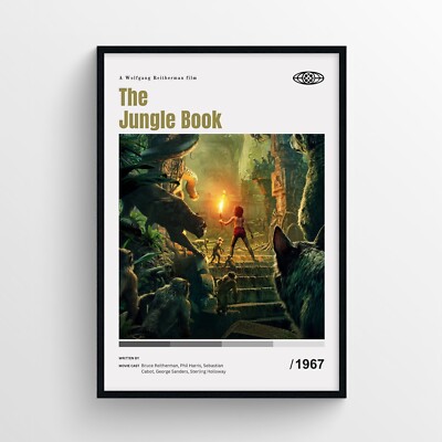 The Jungle Book Movie Poster Print, Wall Art - Unframed