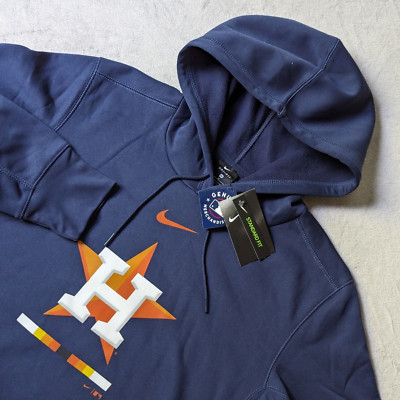 Houston Astros Therma Performance Pullover Hoodie Mens Medium Blue Nike Baseball