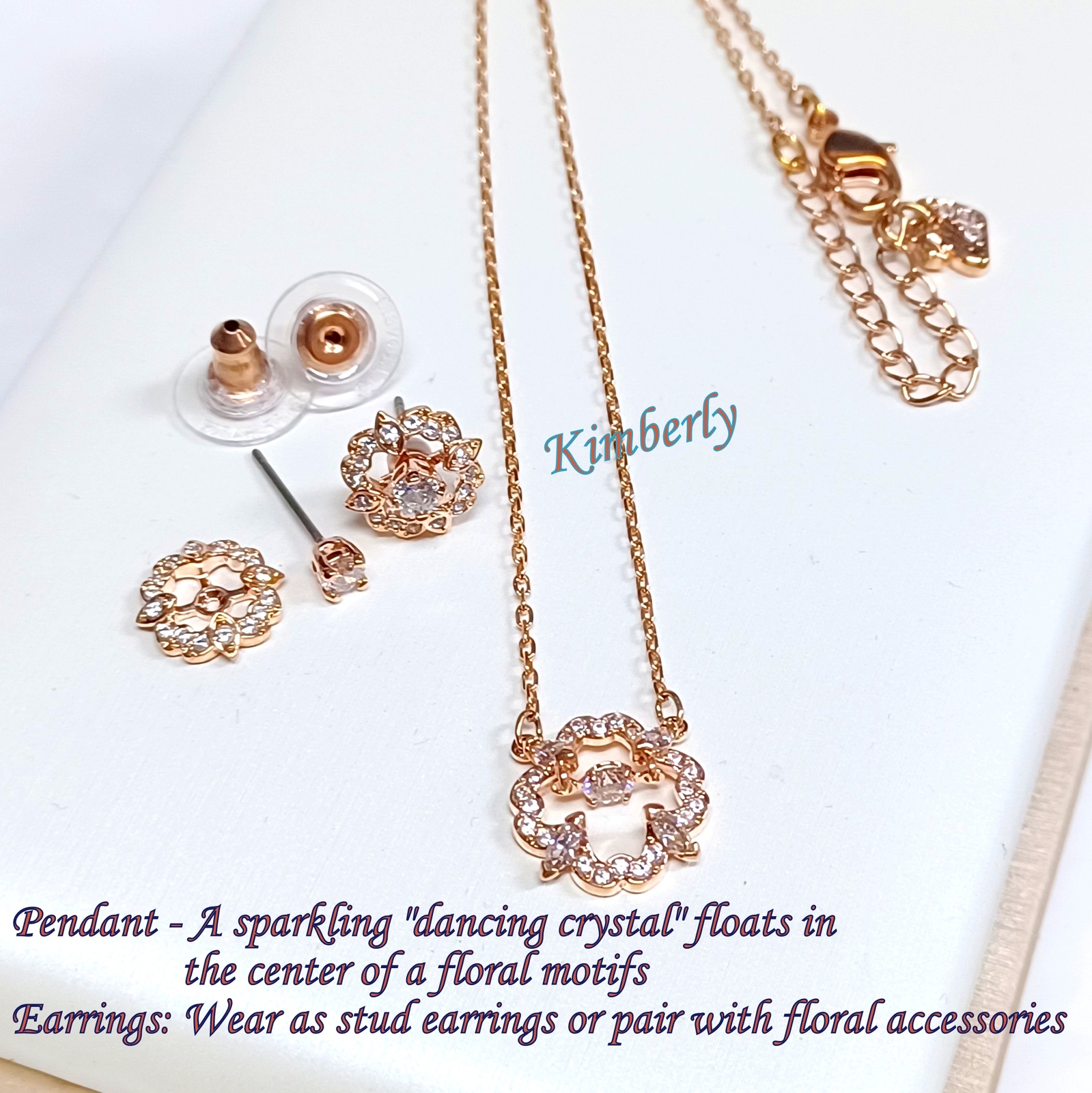 SWAROVSKI　 Sparkling Dance Flower セット Swarovski Sparkling Flower Set, Rhodium