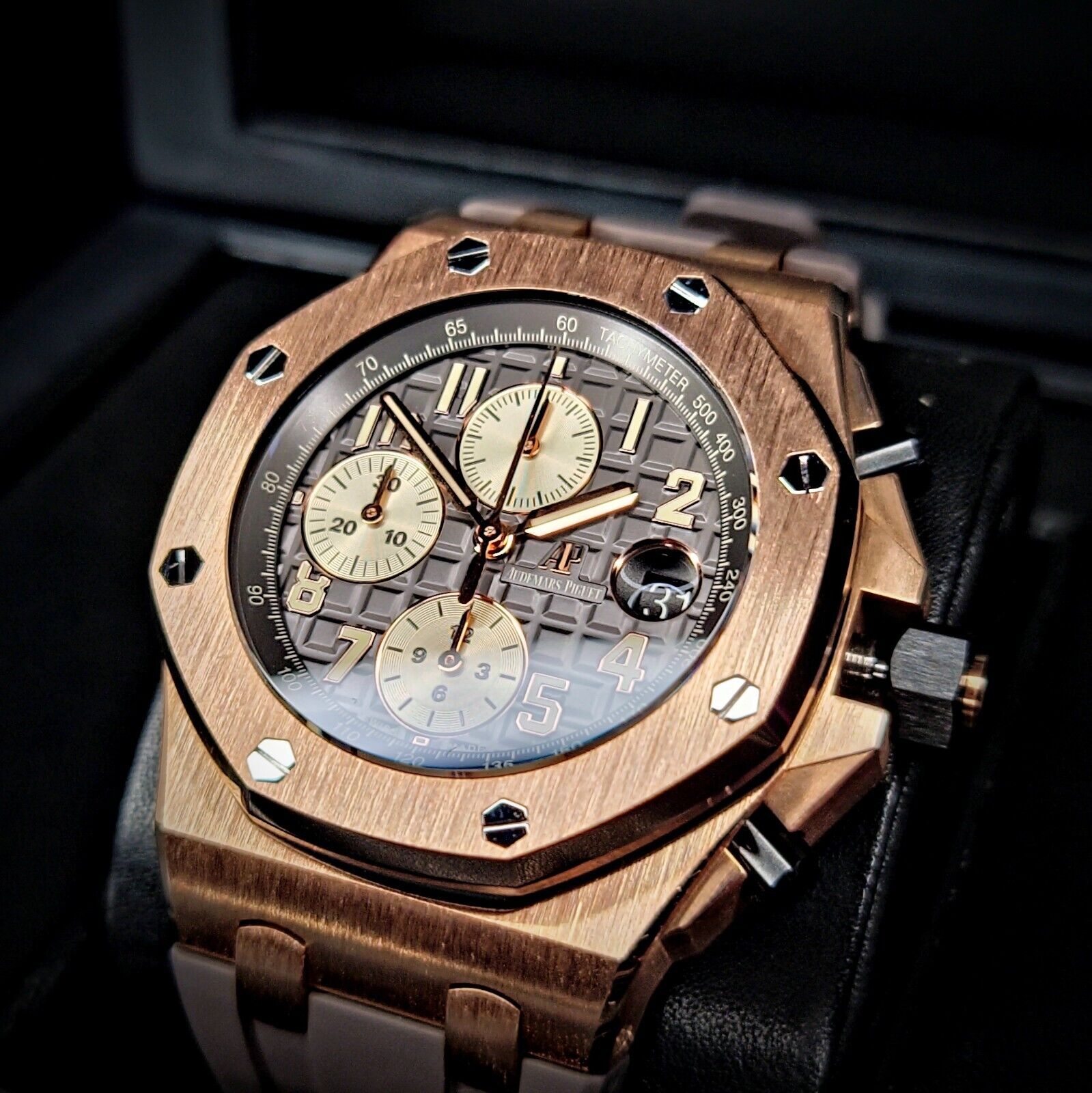 Audemars Piguet Royal Oak Offshore Half Brick Rhodium Grey Audemars Piguet Royal Oak Offshore Half Brick Rhodium Grey