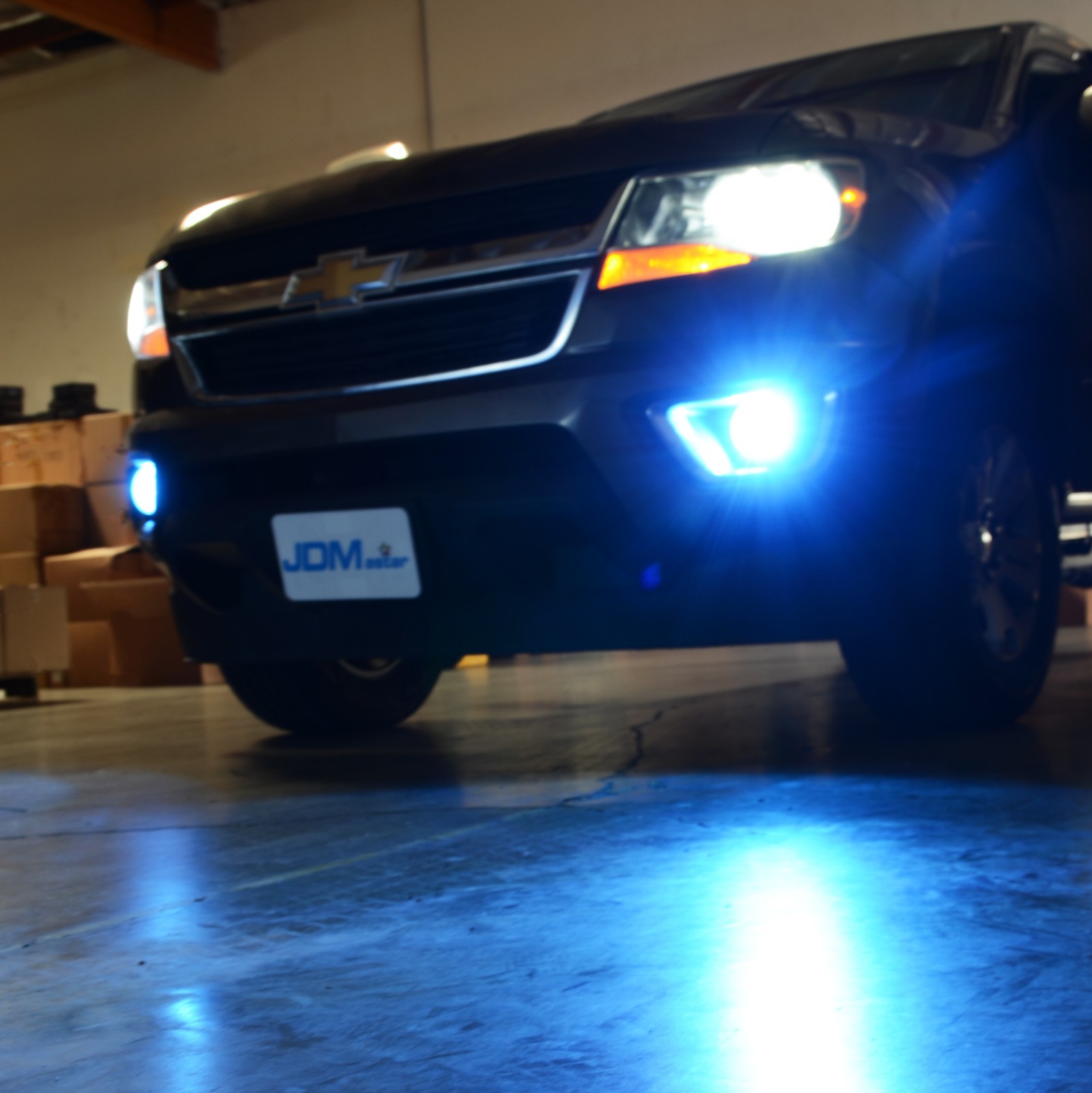 JDM ASTAR 2x 1200Lm H11/H8/H9 LED Fog Driving Lights Ice Blue 8000K