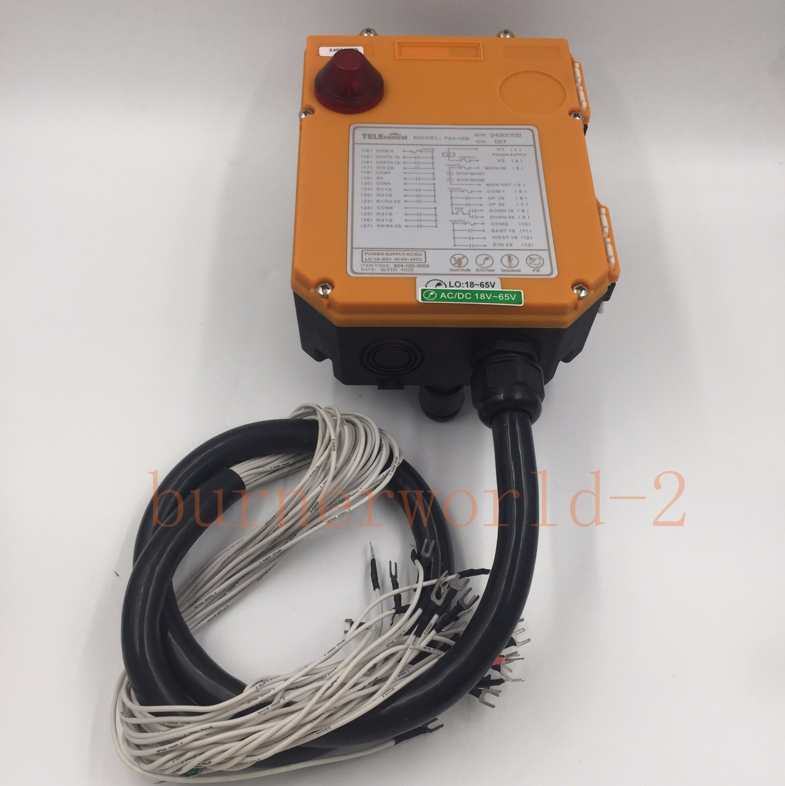 F2410D 10 channels 2 speed Overhead Crane Radio Remote Control