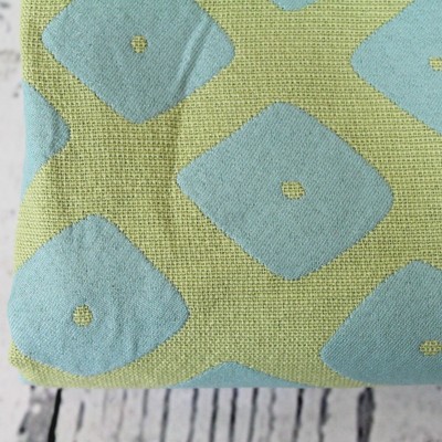 Fabric Geometric Print Drapery Cushions Home Decor Vintage Colors Diamond 2 Yds