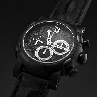 Pre-owned Romain Jerome Men's 'moon Dust-dna' Chronograph Automatic Watch Rjmdch.101.20