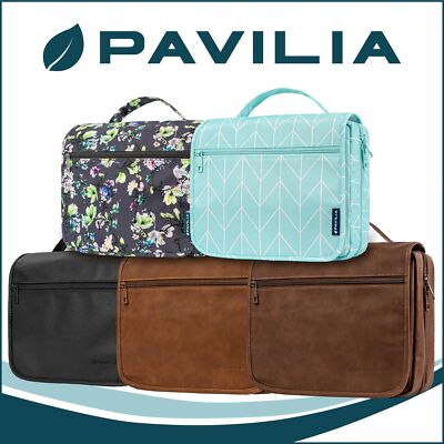 Hanging Leather Toiletry Bag Men's Shaving Dopp Kit for Travel Bathroom Shower