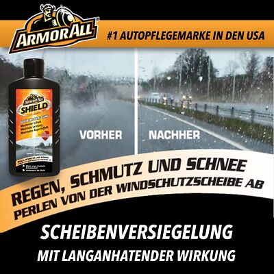 ARMOR ALL SHIELD Scheibenversiegelung Glasversiegelung Regenabweiser Lotus 200ml