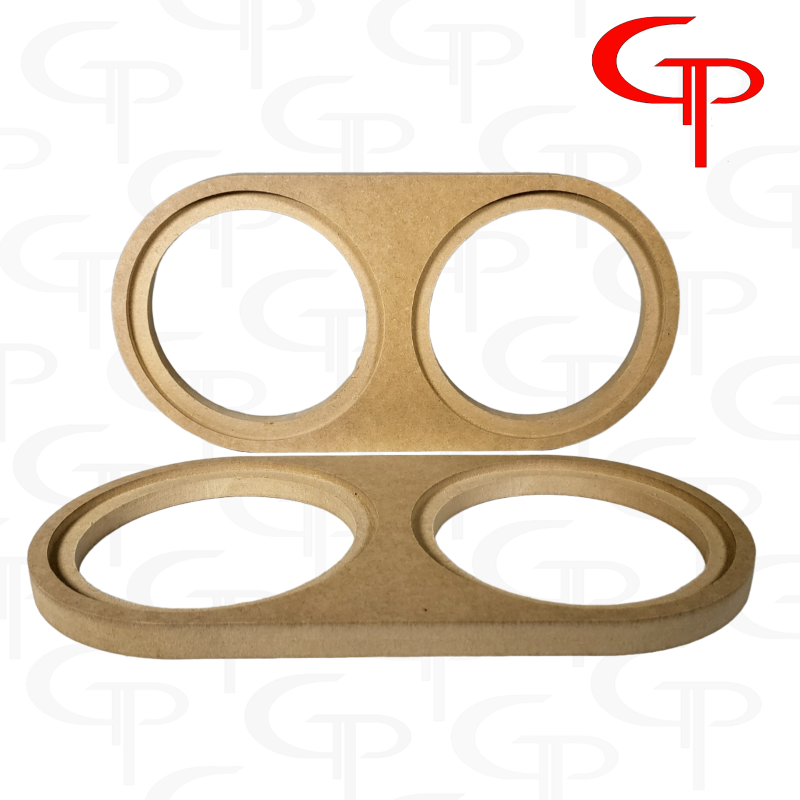Flush Mount Dual 6.5 inch Speaker Rings MDF GP Car Audio Mounting Spacer 1 Pair