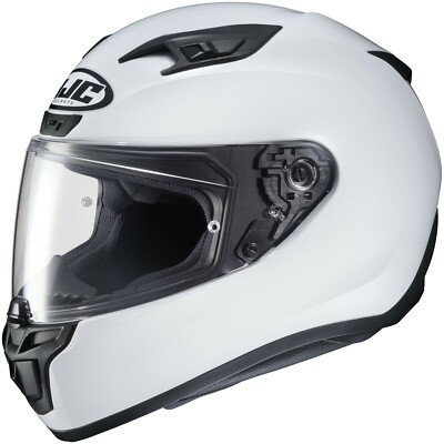 HJC i10 Motorcycle Helmet White LG Large Snell DOT i-10