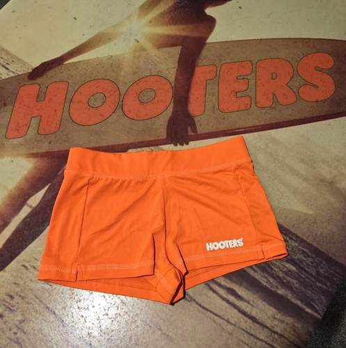 Hooters Sports Shorts Womens XXSmalll Orange Uniform Shorts