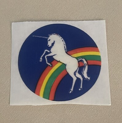 Vintage Russ Prestos Unicorn Sticker