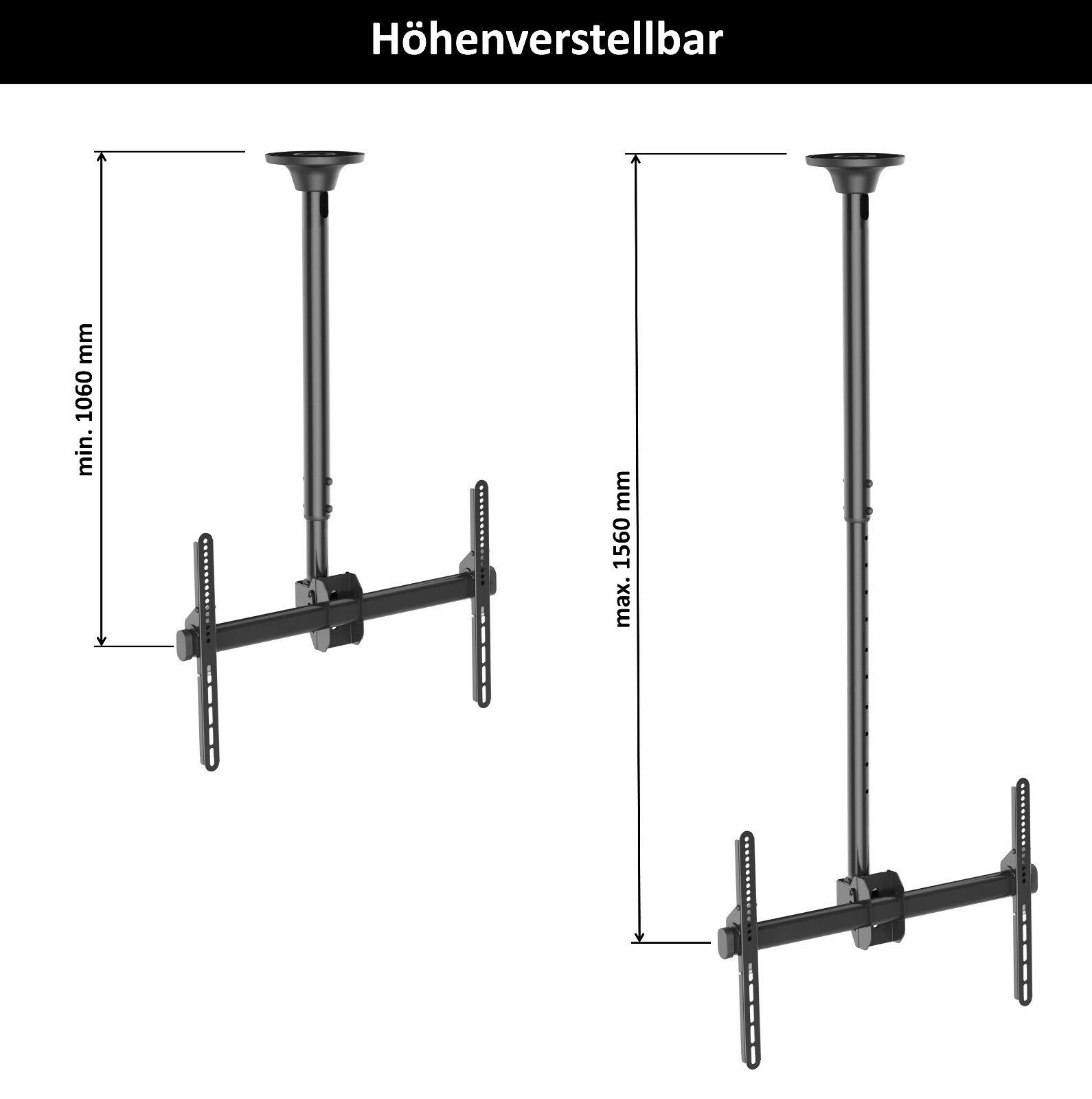 TV Fernseh Deckenhalterung A161 für SAMSUNG 50 Zoll UE50NU7090 UE50RU7419UXZG