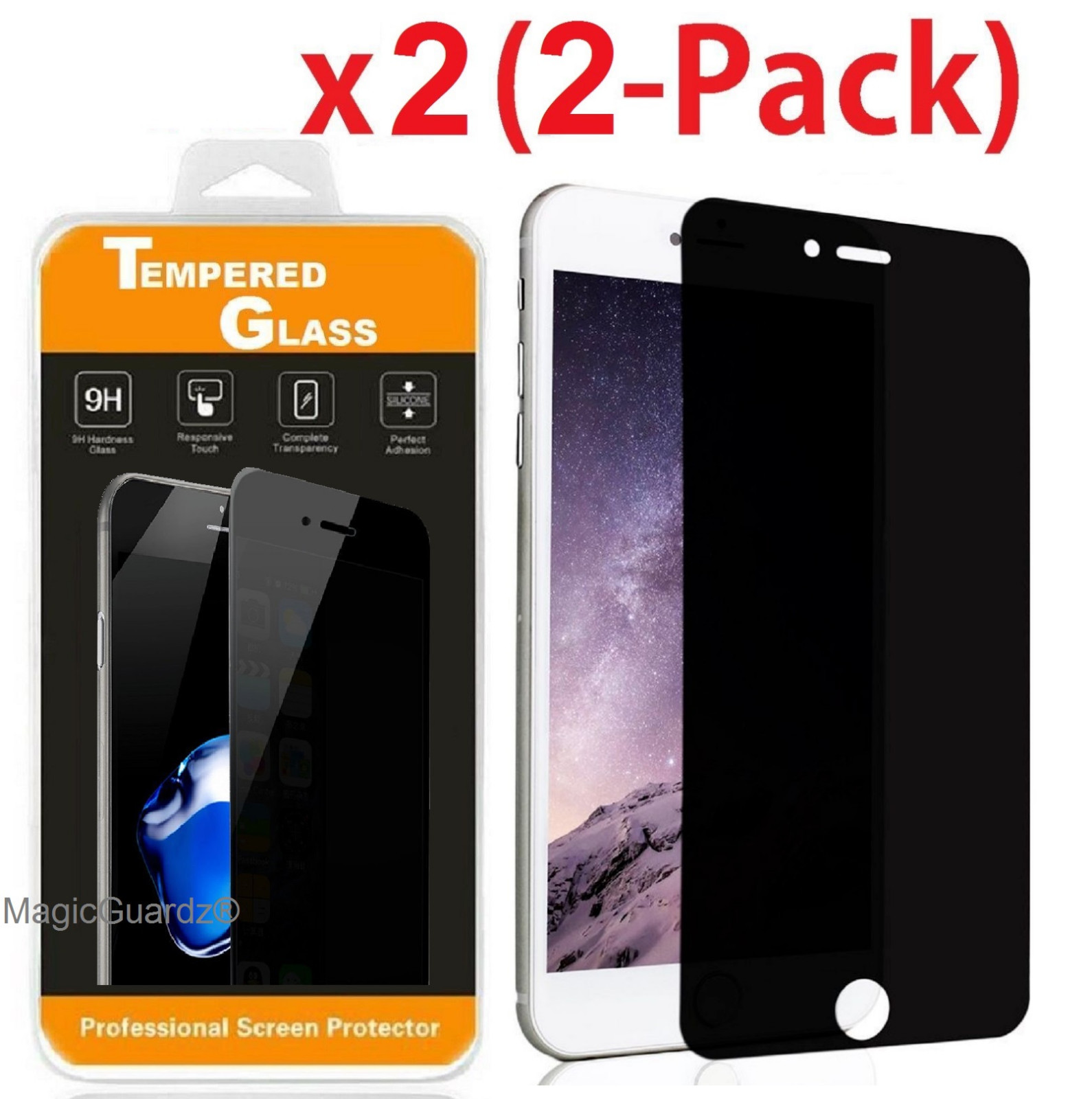 Privacy Anti-Spy Tempered Glass Screen Protector Shield For 5.5