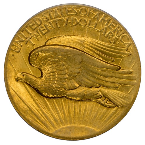 1907 $20 High Relief-Flat Edge St. Gaudens - PCGS MS62 Certified US Rare Coin