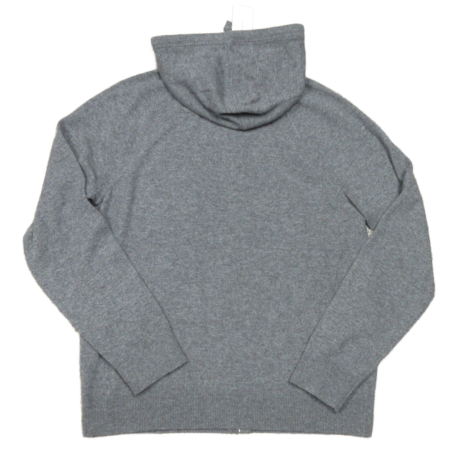 Pre-owned Vince Men's Medium Heather Gray Wool Cashmere Full Zip Hooded Sweater $425