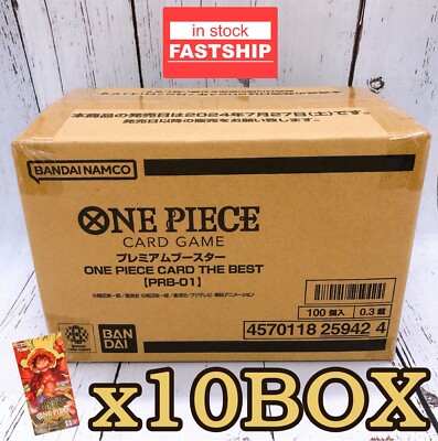 One Piece Card The Best Premium Booster Sealed Case (10 Box) PRB-01 Japansene
