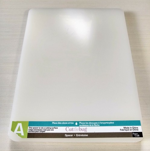 CUTTLEBUG PLATE A SPACER Embossing Machine Insert
