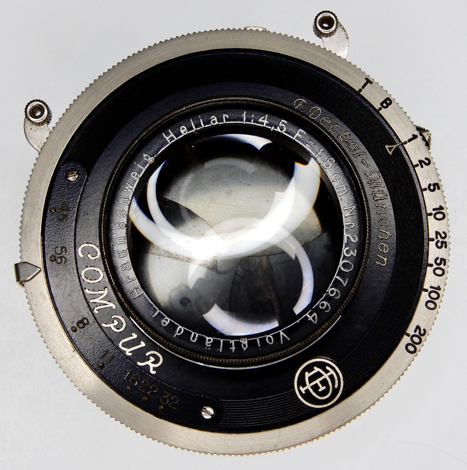 ★希少品 Voigtlander Bergheil Heliar4.5/15cm Vintage Voigtlander Bergheil Green folding camera w. Heliar
