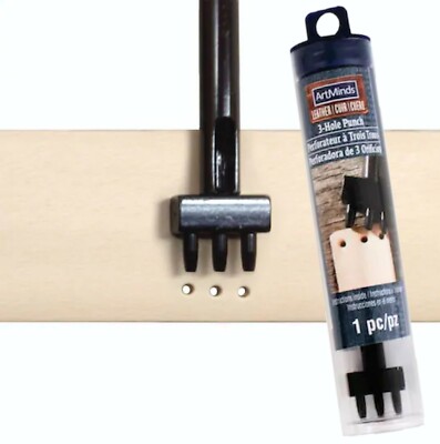 Leather 3-Hole Punch By ArtMinds 491580 Brand New 