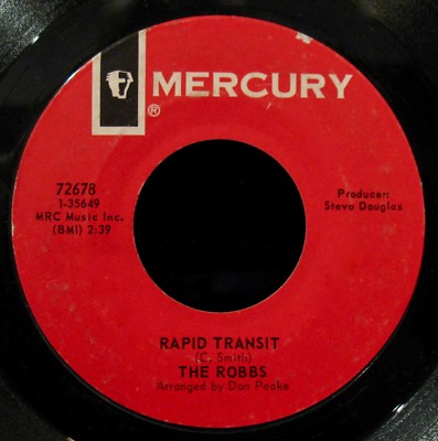  THE ROBBS-Rapid Transit & Cynthia Loves-Classic Garage Rock 45-MERCURY #72678