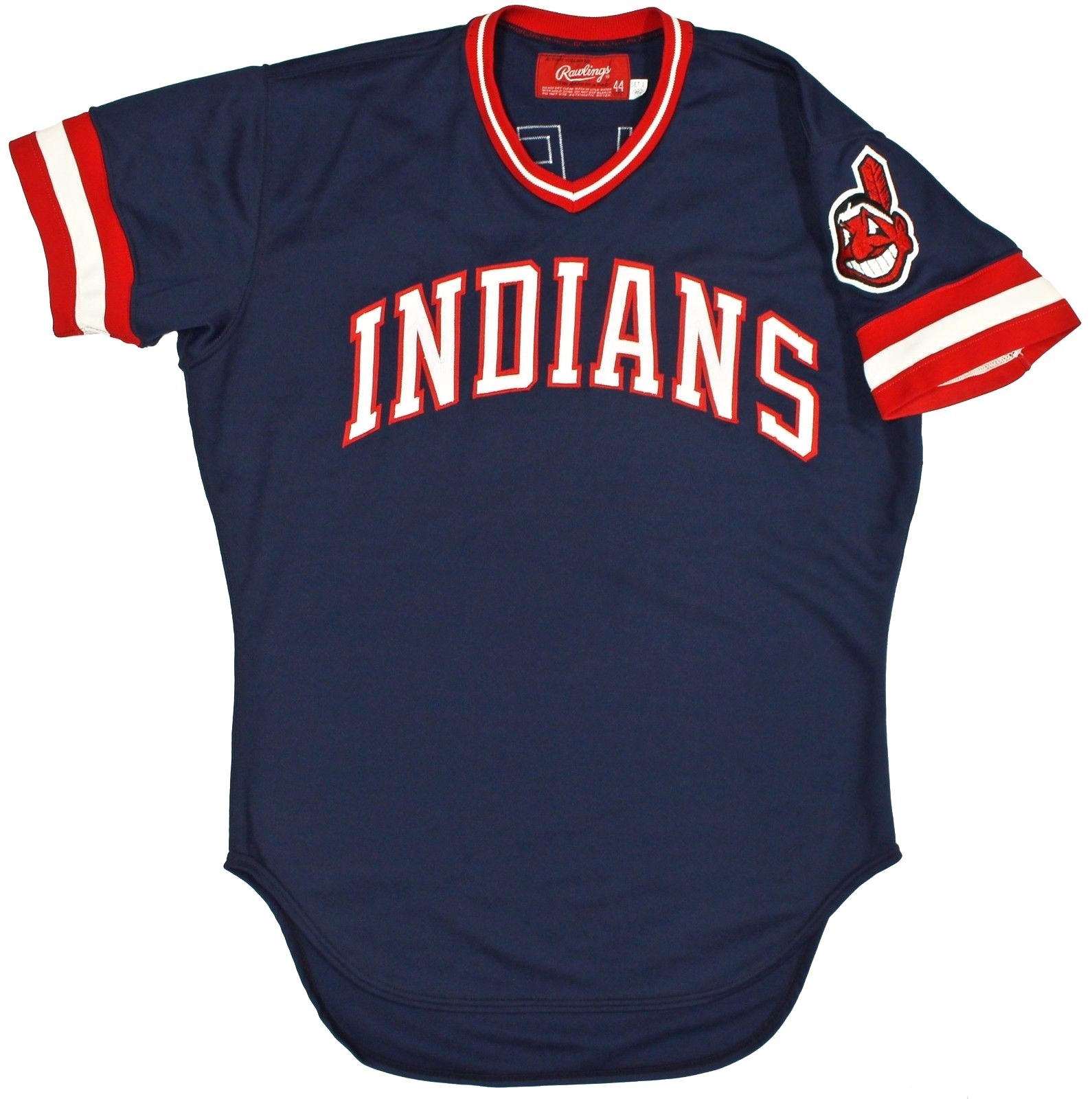 1982 RAWLINGS BERT BLYLEVEN #28 Game Used Worn Jersey Set 1 Cleveland Indians 44