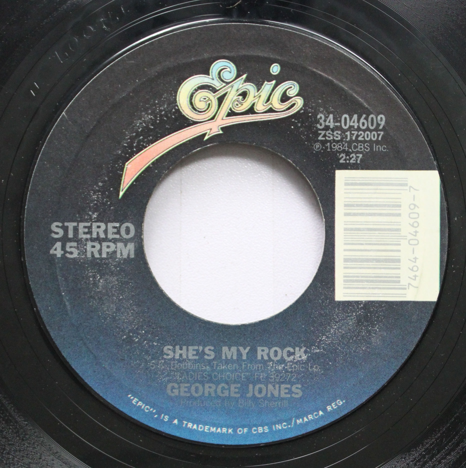 Country 45 George Jones The Second Time Around She S My Rock On Epic Ebay
