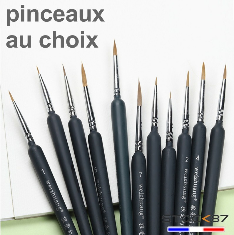 Pinceaux Maquette Au Choix 00000, 000, 00, 0, 1, 2, 3, 4, 5, 6, 7