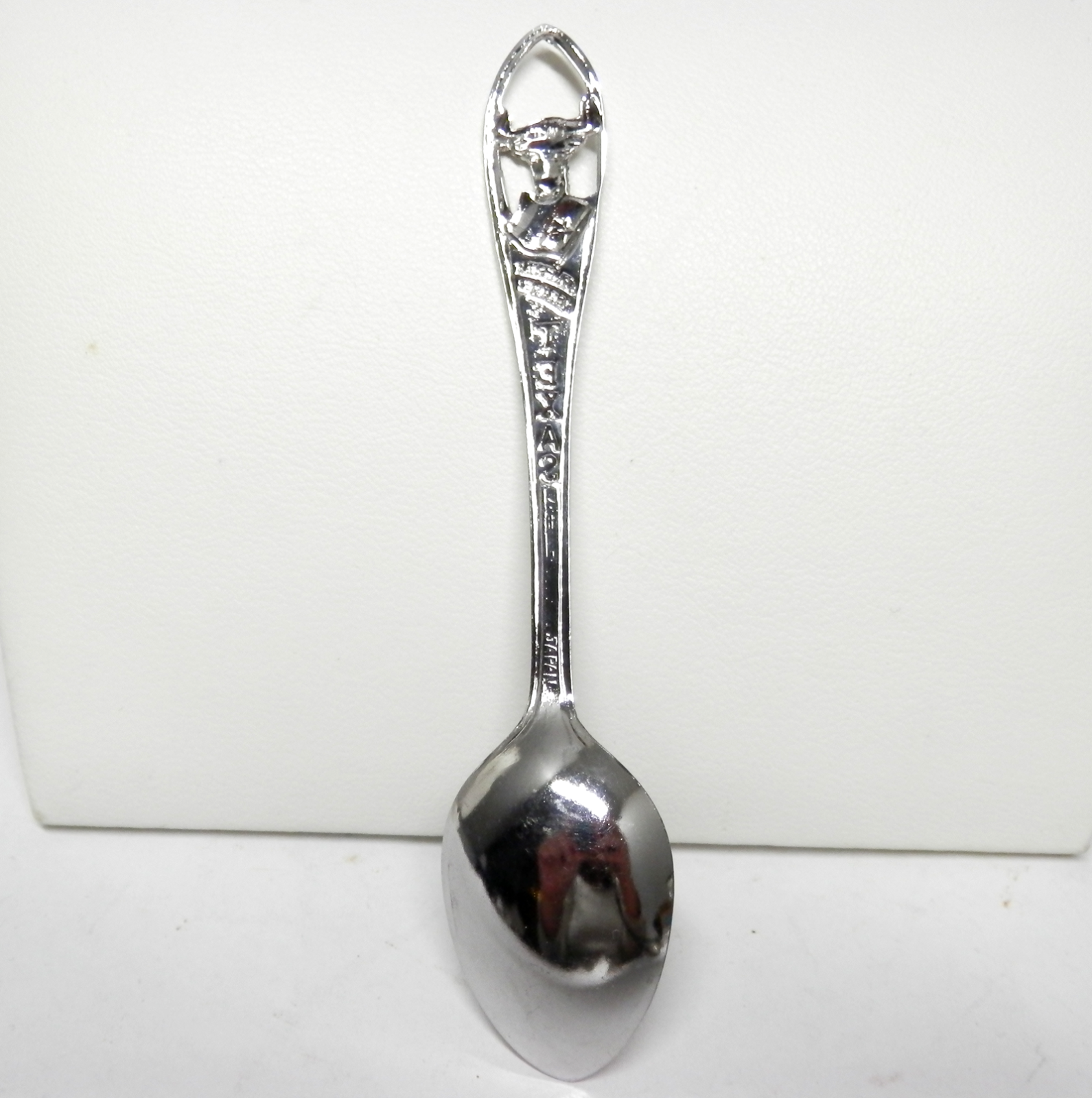 Vintage Texas Souvenir Spoon Longhorn Cattle Made in JAPAN 4