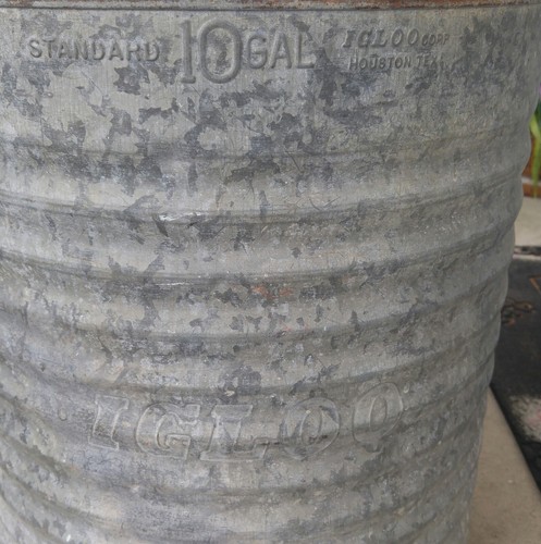Vintage igloo rare 10 gallon galvanized metal 10 gal metal drink water cooler