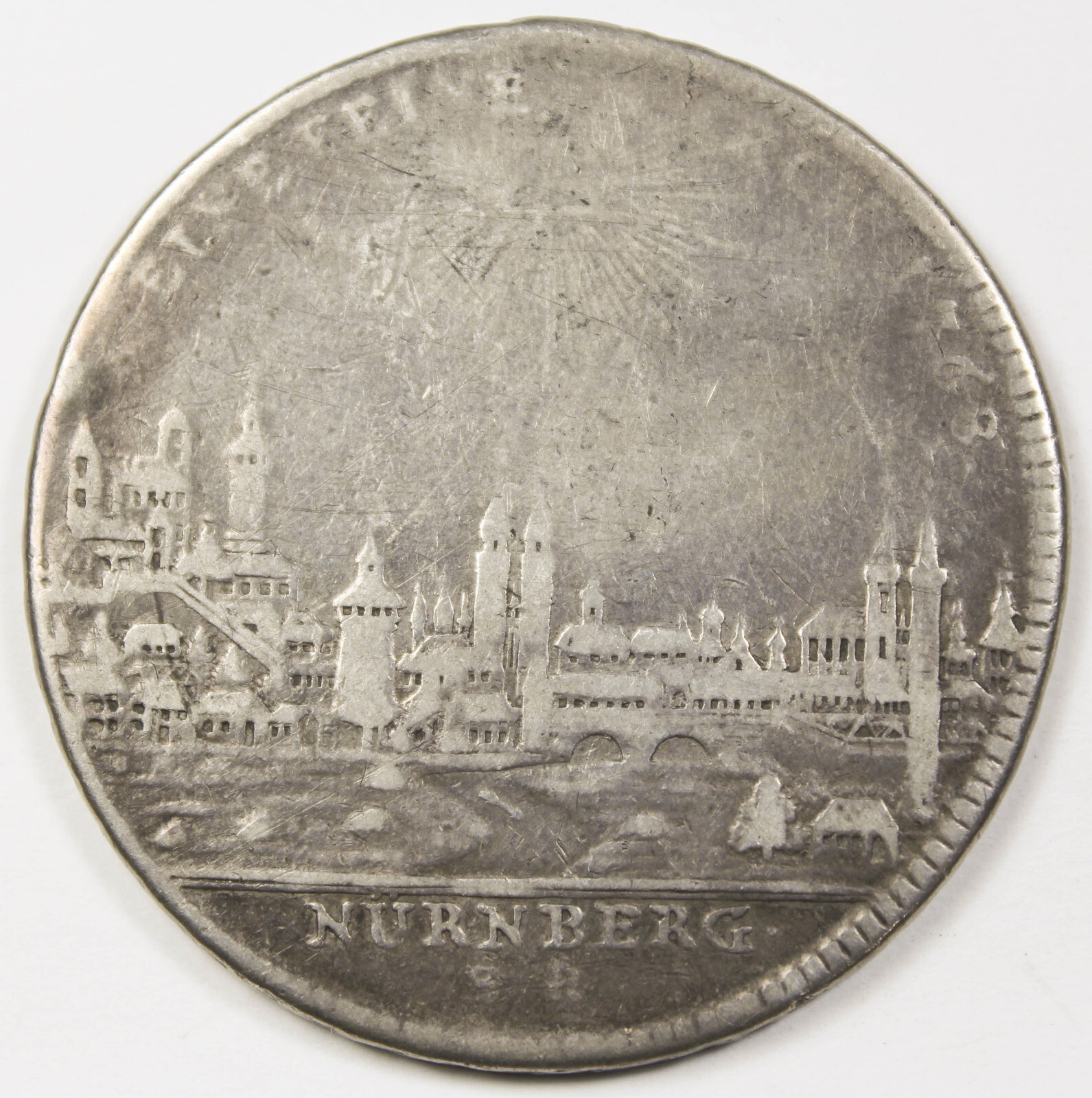 ★〈英文〉「German Talers　church and city」 Germany Nurnberg 1768 SR Thaler Taler 