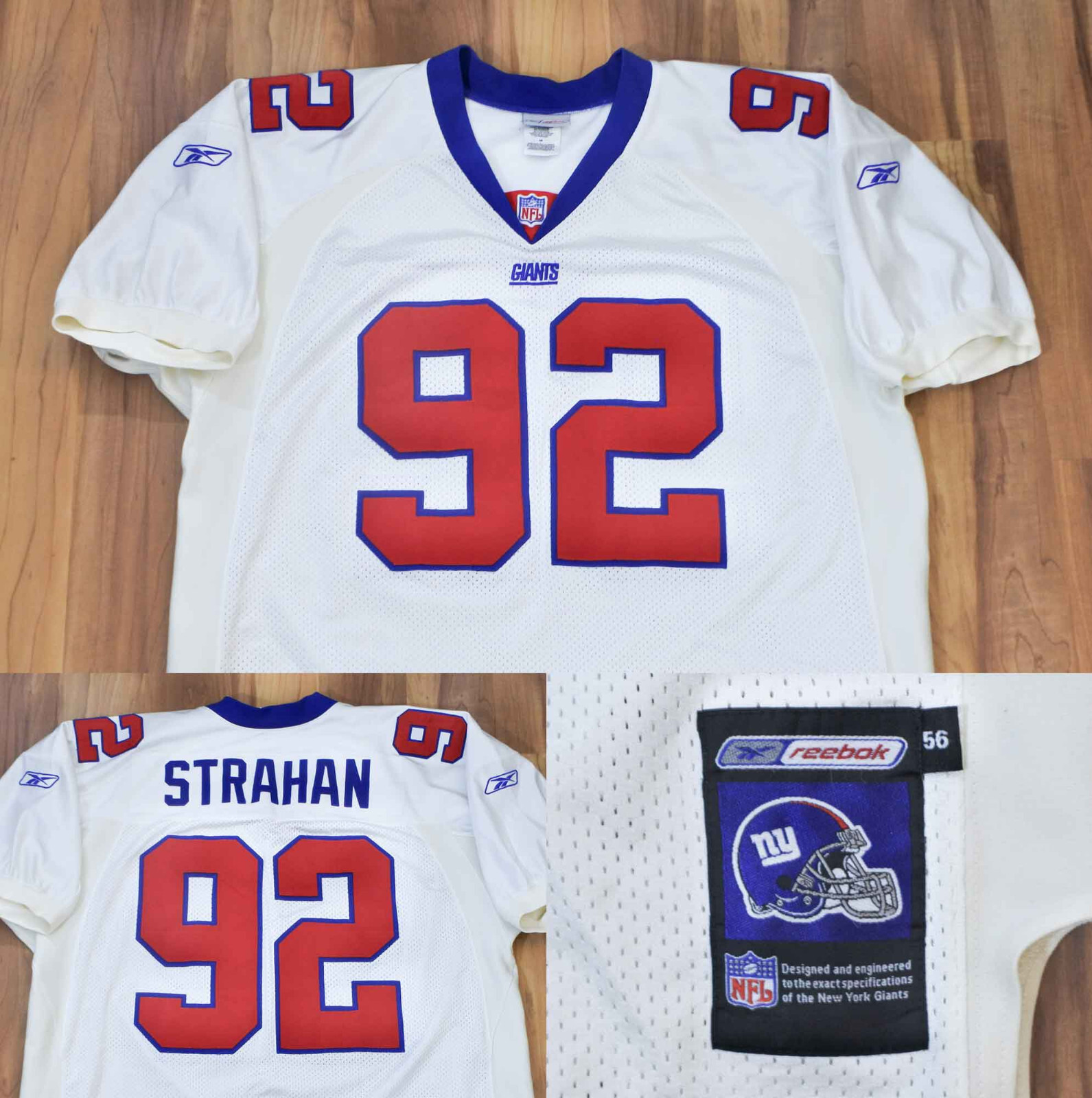 Michael Strahan New York Giants REEBOK Jersey Authentic
