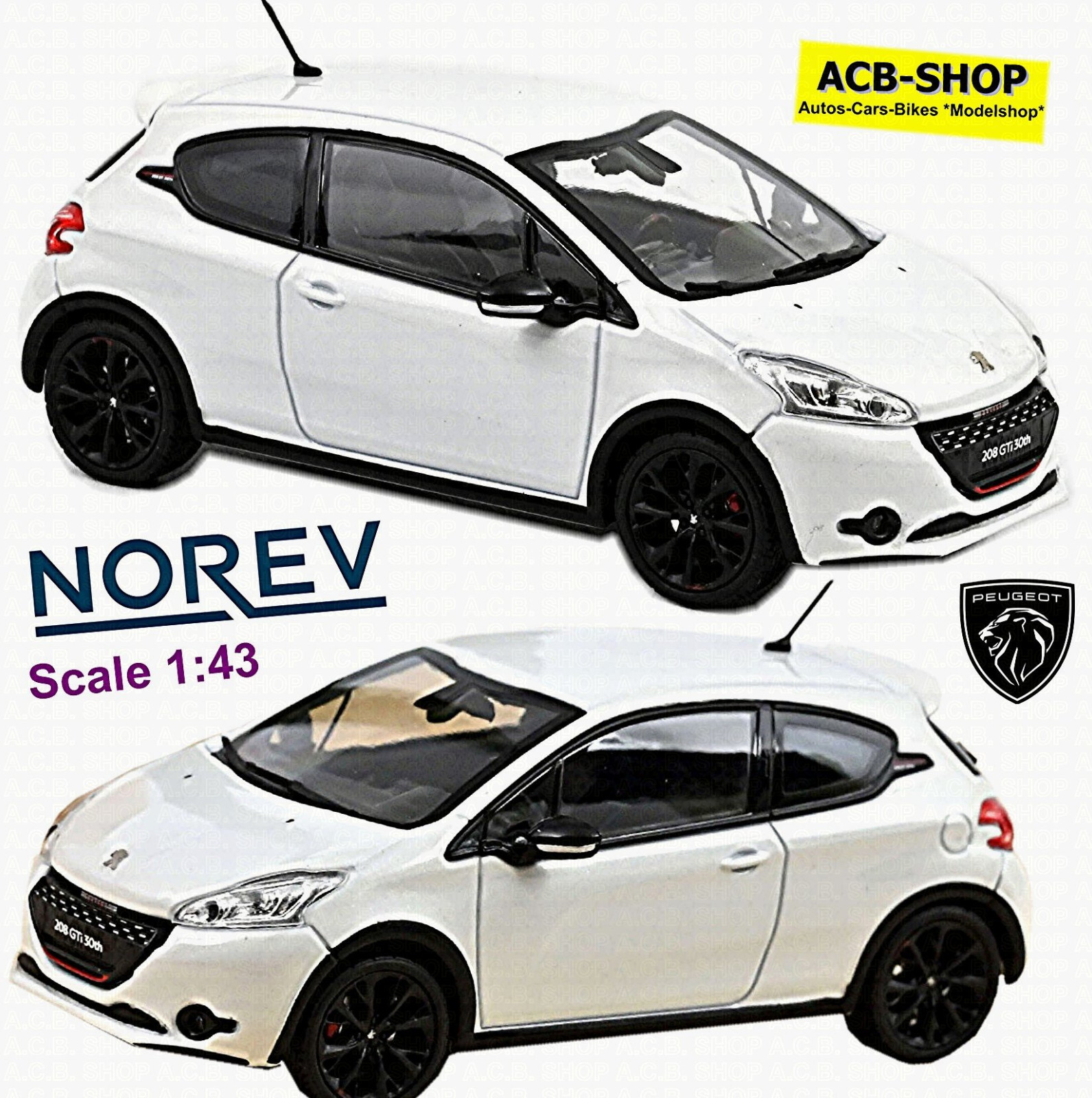 ノレブ 1/43 プジョー 408 ハイブリッド 2023 (パールホワイト) Peugeot 408 GT Hybrid 2023 Pearl White 1:43 Norev 474812 | eBay