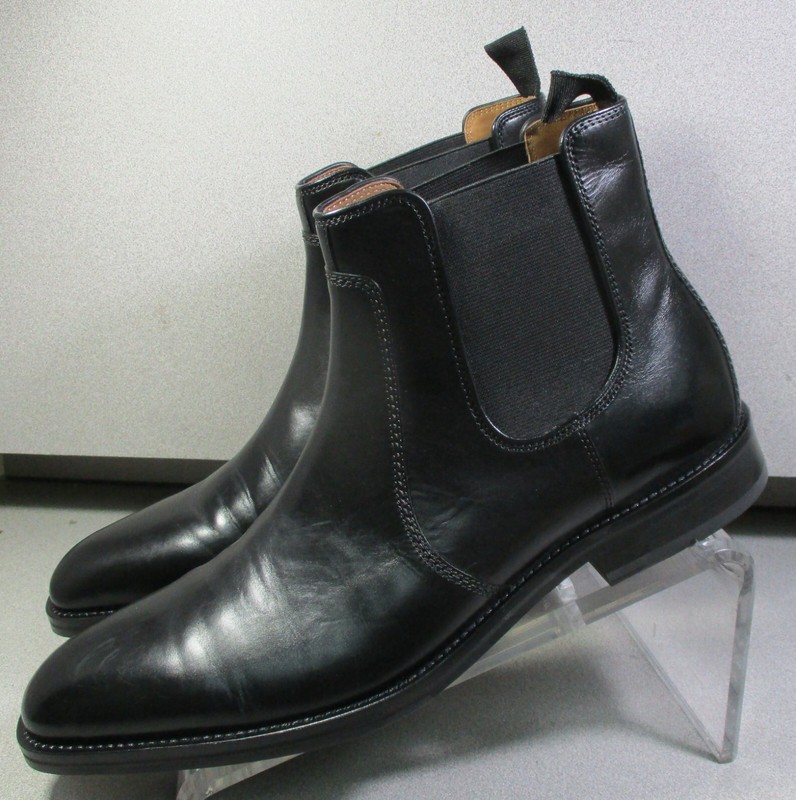 158055 FTBT50 MEADE CHELSEA MENS SHOE 10 M BLACK LEATHER