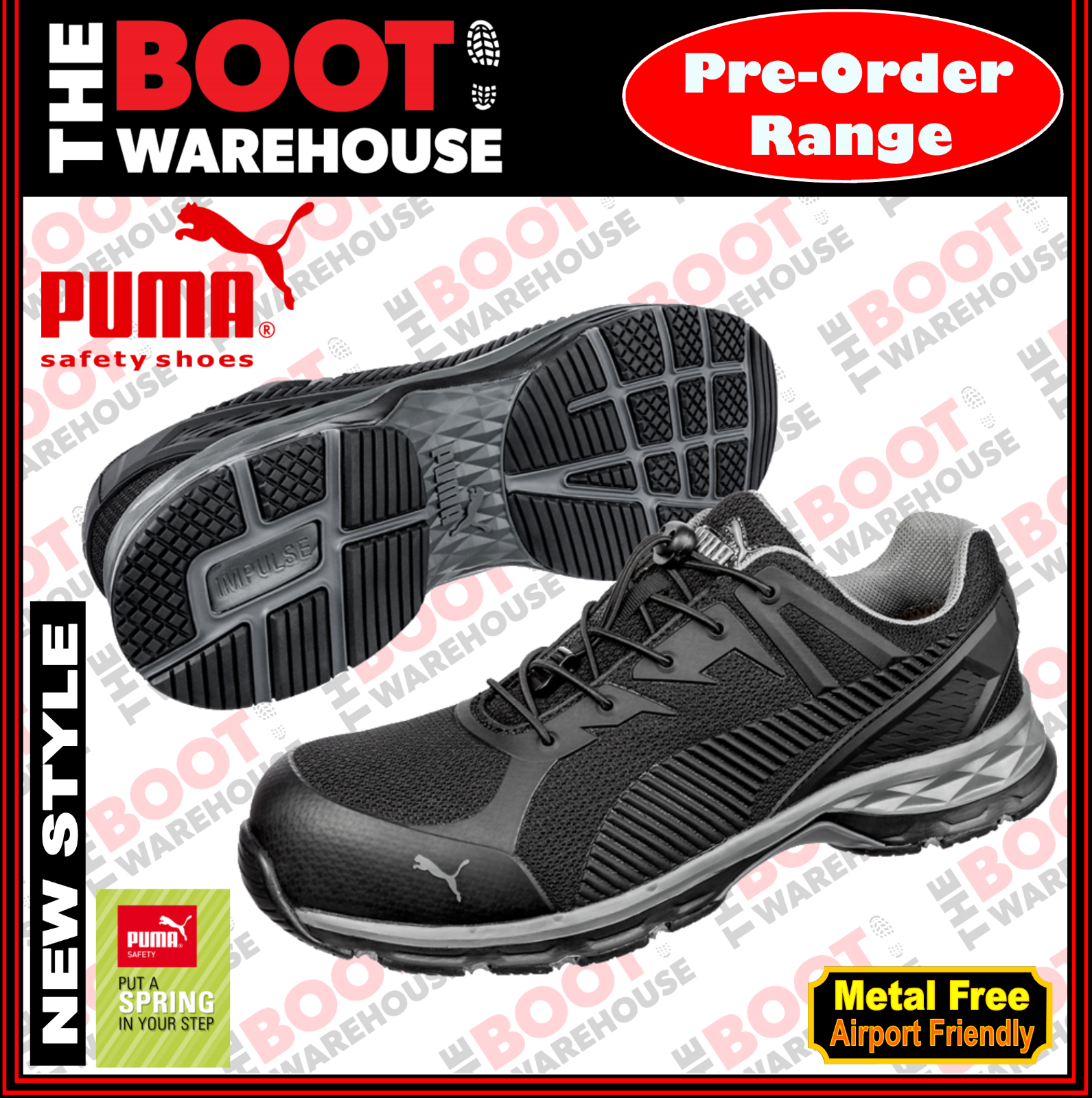 puma composite toe sneakers