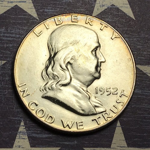 1952-D Franklin Silver Half Dollar Collector Coin for your Collection.