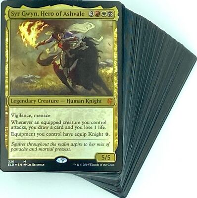 ***Custom Commander Deck*** Syr Gwyn, Hero of Ashvale - Knights & Equipment