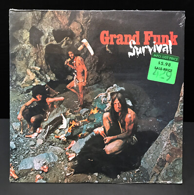 GRAND FUNK RAILROAD Survival LP (Capitol SW-764) SEALED Vintage w/ HYPE STICKER