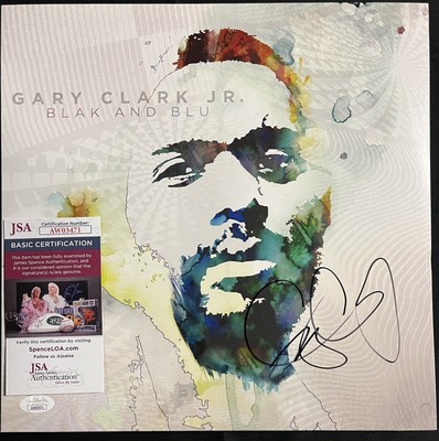Blak And Blu Gary Clark JR. Signed Vinyl LP JSA Certified
