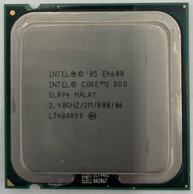 Intel core duo e4600. Intel core 2 duo e8200.