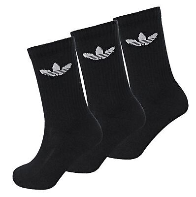 Adidas Men Trefoil Cushion 3 Pairs Socks Black Casual Fashion Ankle Sock IJ5613