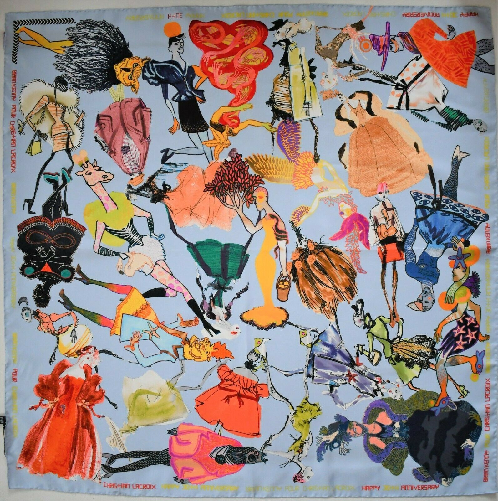 🆕️ Authentic CHRISTIAN LACROIX 30th ANNIVERSARY 100% SILK