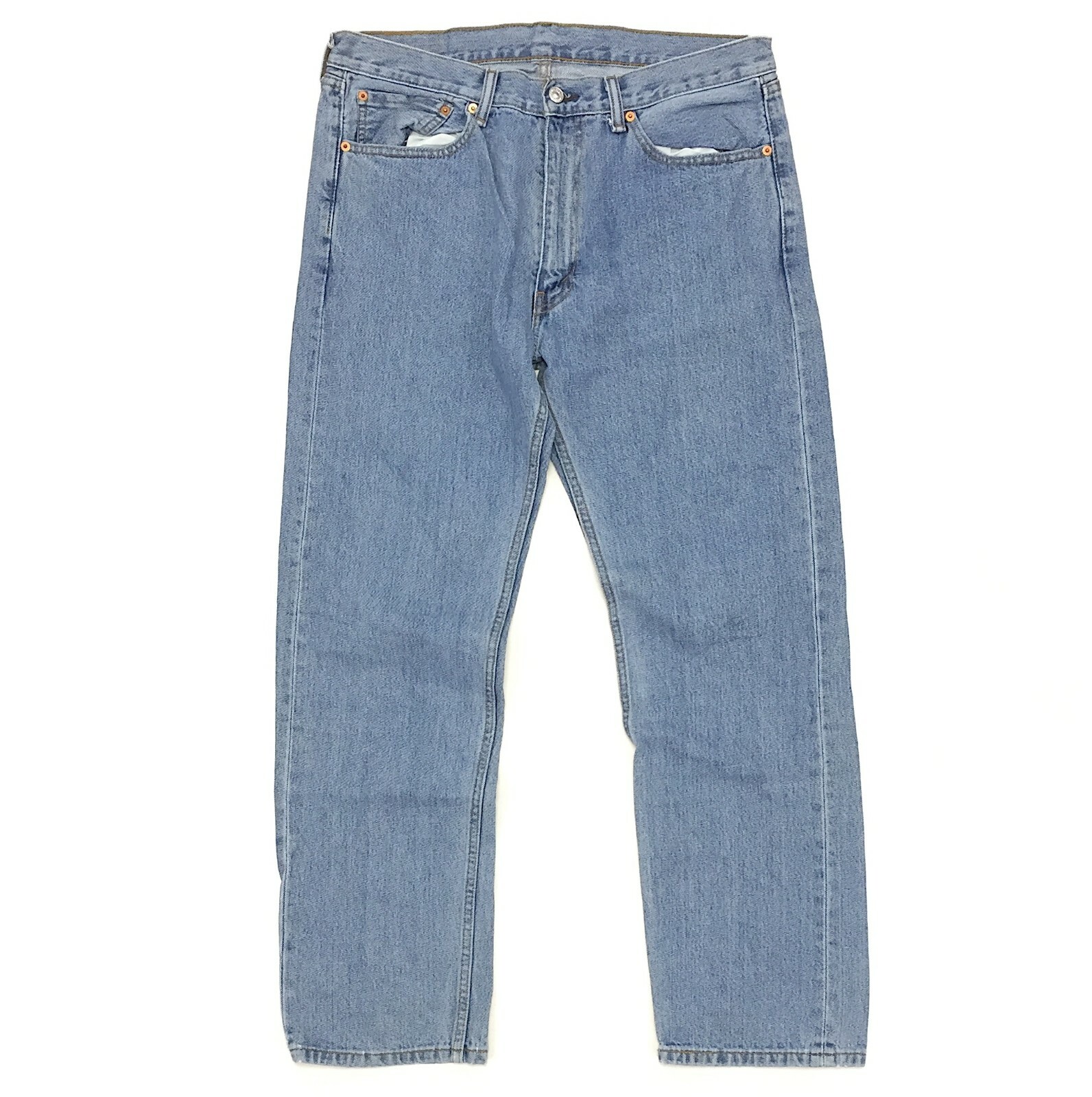 

Мужские джинсы Levis 505 Regular Fit, размер  x 32, синие, 100 % хлопок, Синий, Levi's 505